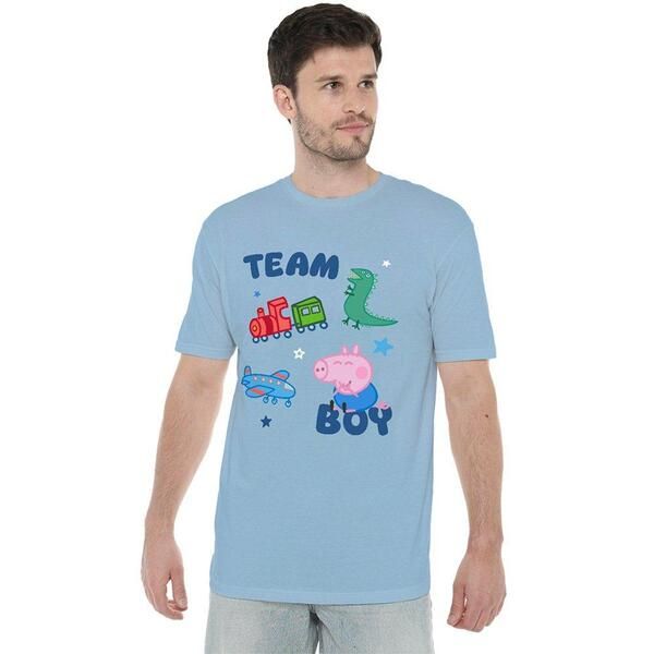 ハズブロ メンズ トップス シャツ Hasbro Peppa Pigeorge Pig Team Boy Icons T Shirt Sky Blue ブルー