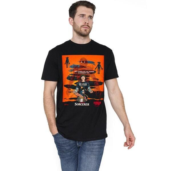 ストレンジャーシングス メンズ トップス シャツ Stranger Thingstranger Things 5 Butcher Billy Chapter 4 T Shirt Black ブラック