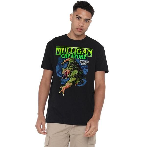 ストレンジャーシングス メンズ トップス シャツ Stranger Thingstranger Things Tales From 85 Mulligan T Shirt Black ブラック