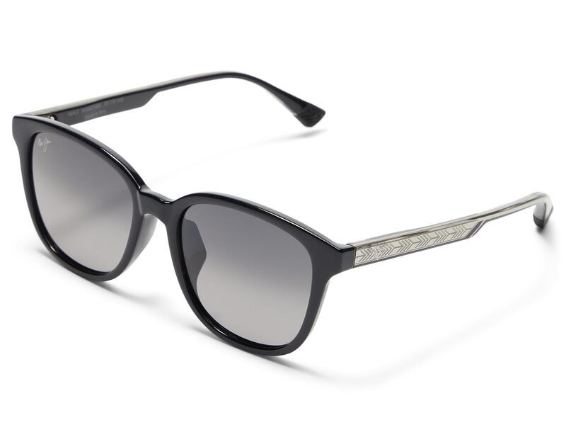 マウイジム メンズ アクセサリー サングラス・アイウェア Maui Jim Kuikahi Shiny Black WT ブラック