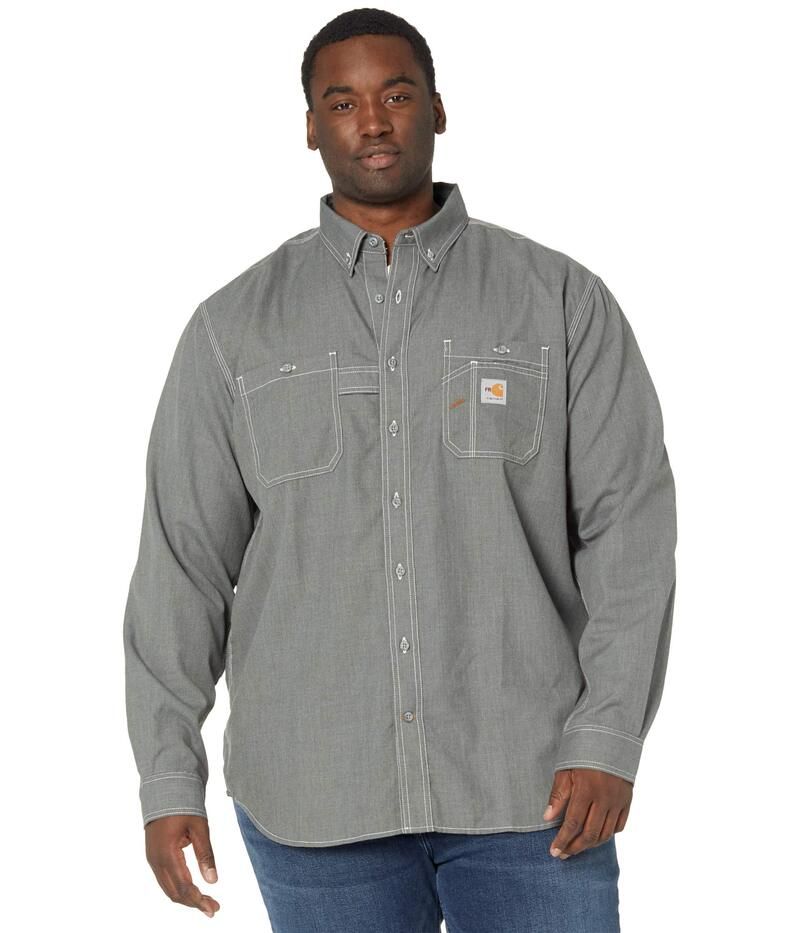カーハート メンズ トップス シャツ トール Carhartt Big Tall FlameResistant Force Original Fit Lightweight Long Sleeve B
