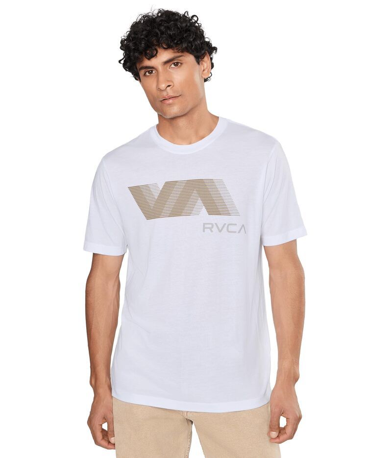 ルーカ メンズ トップス シャツ Rvca VA Blur Short Sleeve White ホワイト