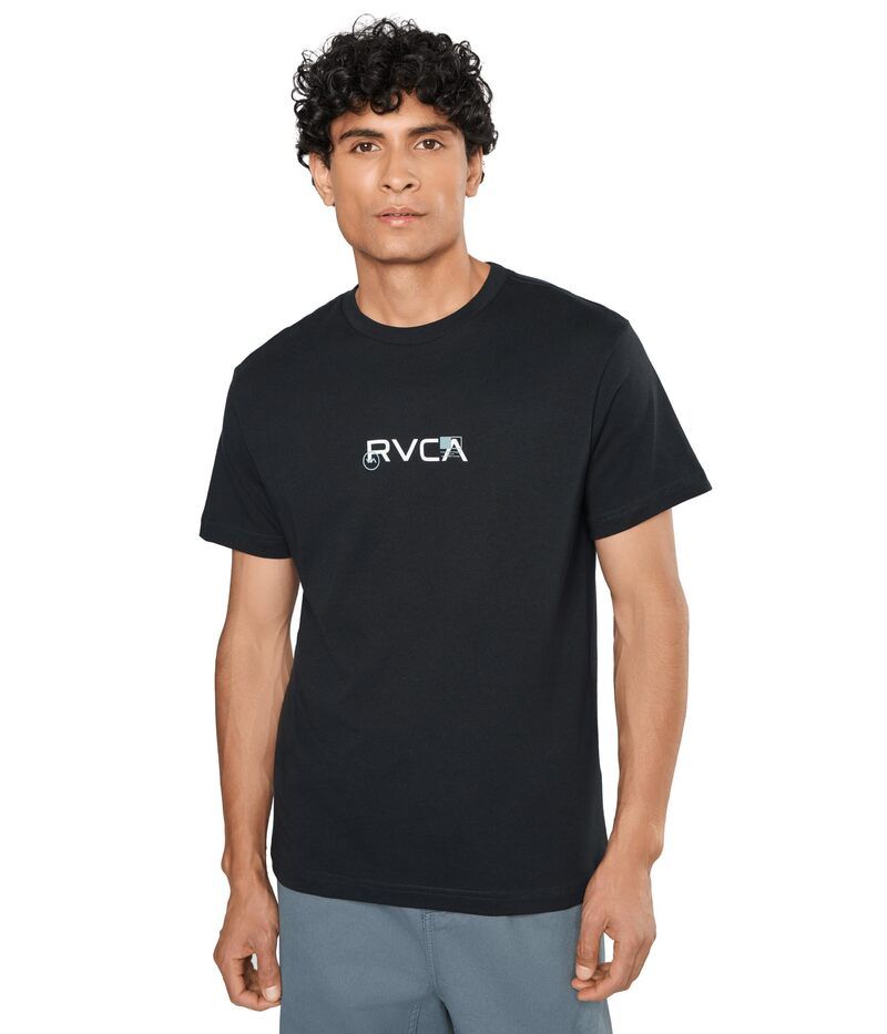 ルーカ メンズ トップス シャツ Small Rvca Iconshort Sleeve Black ブラック