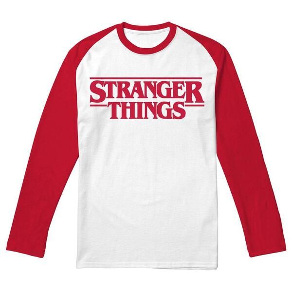 ストレンジャーシングス メンズ トップス Tシャツ ロゴ Stranger Thingstranger Things Main Logo Raglan Adult Long Baseba Multi