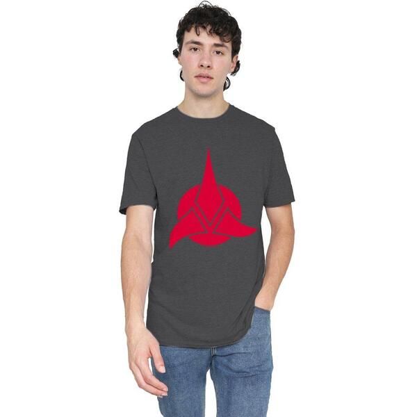 スター・トレック メンズ トップス Tシャツ ロゴ Star Trek Star Treklingon LogoAdult Heather Charcoal チャコール 9,734円