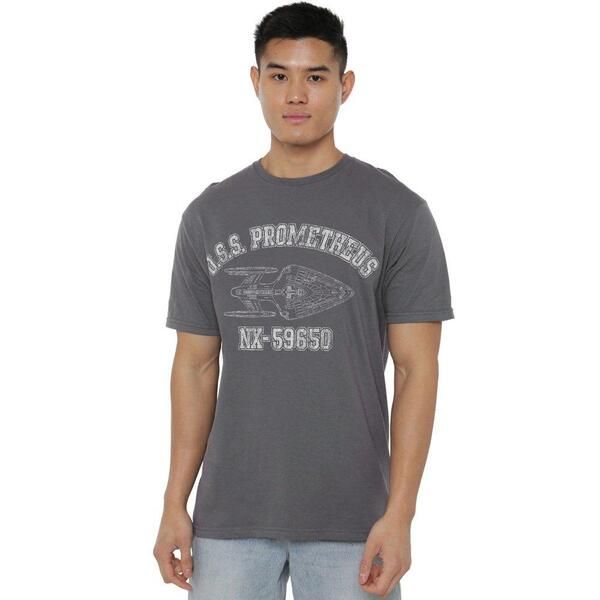 スター・トレック メンズ トップス シャツ Star Trek Star Trek Prometheus Athletic Unisex T Shirt Charcoal チャコール