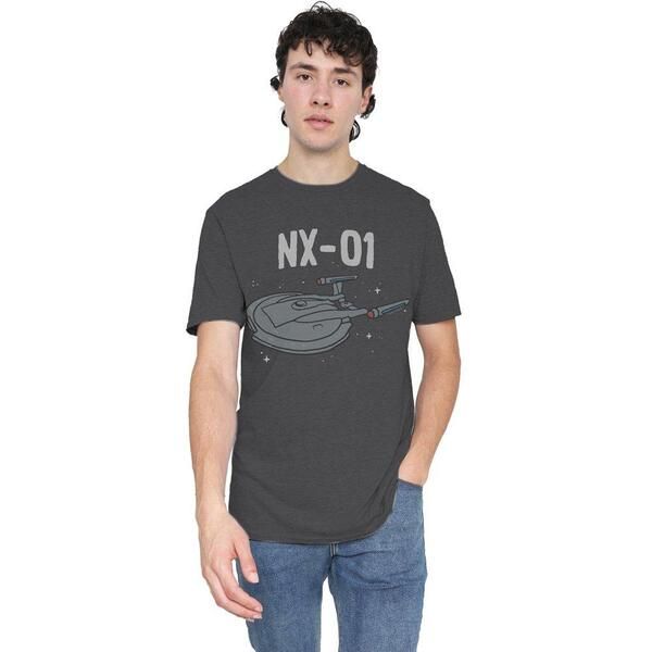 スター・トレック メンズ トップス Tシャツ Star Trek Star Trek The Og Nx ClassUk HeatherCharcoal チャコール 9,360円
