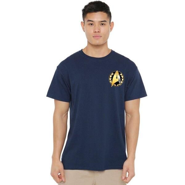 スター・トレック メンズ トップス シャツ Star Trek Star Trek Discovery Admiral Badge Unisex T Shirt Navy ネイビー