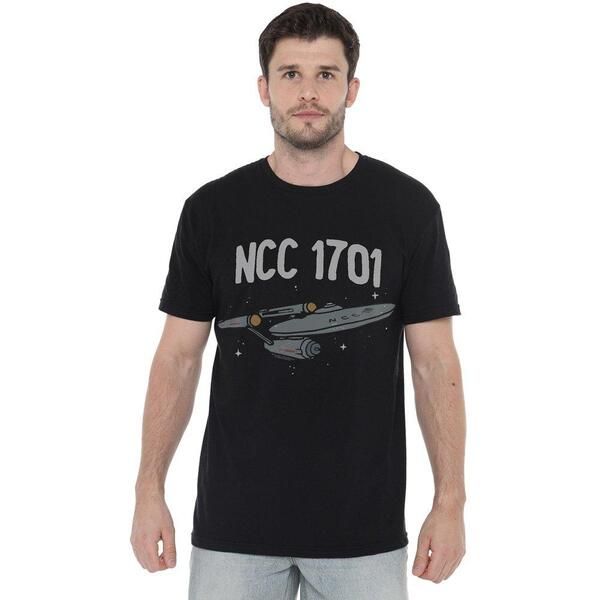 スター・トレック メンズ トップス シャツ Star Trek Star Trek The First Enterprise T Shirt Black ブラック