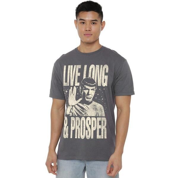スター・トレック メンズ トップス シャツ Star Trek Star Trek Prosper T Shirt Charcoal チャコール