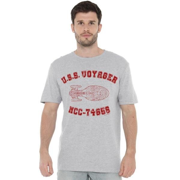 スター・トレック メンズ トップス Tシャツ Star Trek Star Trek Voyager Athletic TShirt Athletic Heath Light Grey グレー 8,986円