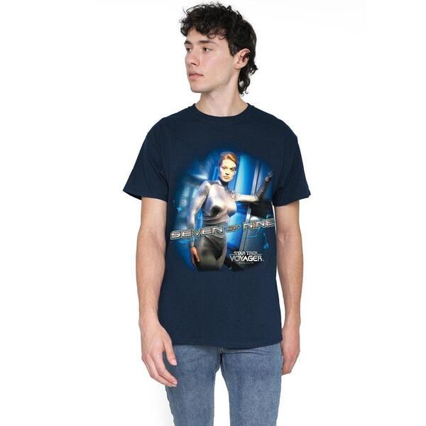 スター・トレック メンズ トップス シャツ Star Trek Star Trek Seven Of Nine T Shirt Navy ネイビー