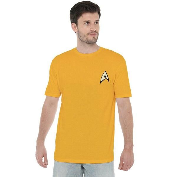 スター・トレック メンズ トップス シャツ Star Trek Star Trek Command Uniform W Foil T Shirt Gold ゴールド