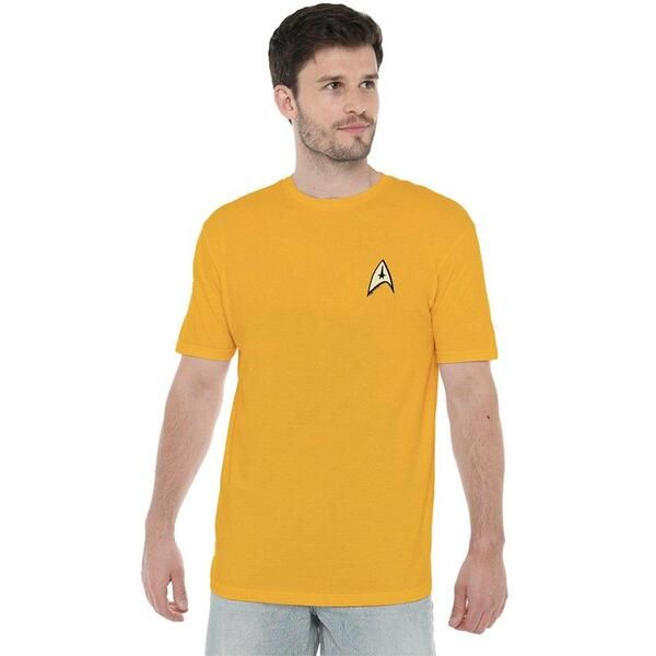 スター・トレック メンズ トップス シャツ Star Trek Star Trek Command Uniform T Shirt Gold ゴールド