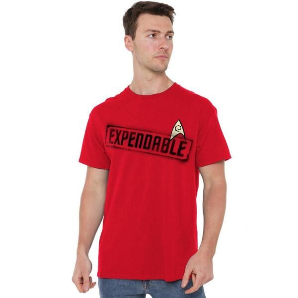 スター・トレック メンズ トップス Tシャツ Star Trek Star Trek Expendable TShirt Red レッド