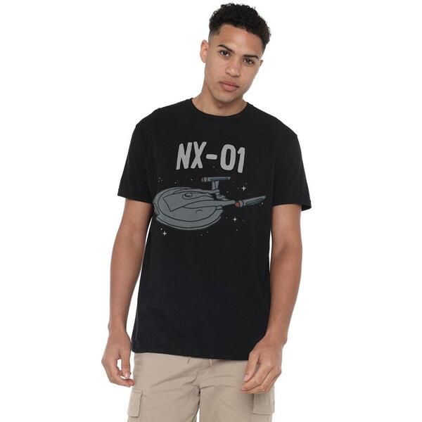 スター・トレック メンズ トップス シャツ Star Trek Star Trek The Og Nx Class Unisex Adult Shirt Black ブラック