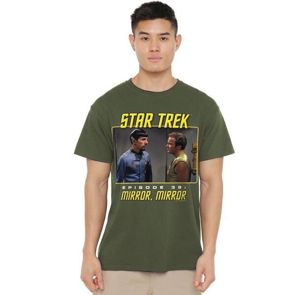 スター・トレック メンズ トップス シャツ Star Trek St Original Mirror T Shirt Military Green グリーン