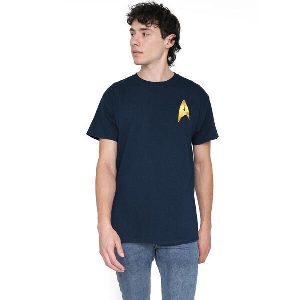スター・トレック メンズ トップス シャツ Star Trek Star Trek Discovery Command Badge T Shirt Navy ネイビー