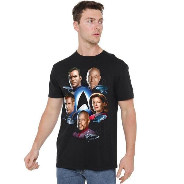 スター・トレック メンズ トップス シャツ Star Trek Star Trek Starfleets Finest Shirt Black ブラック