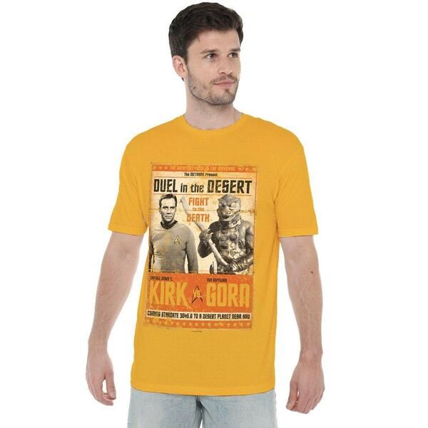 スター・トレック メンズ トップス Tシャツ Star Trek Star Trek Duel In The DesertShirt Gold ゴールド