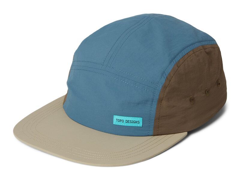 トポ・デザイン メンズ アクセサリー 帽子 ナイロン Topo Designs Nylon Camp Hat Stone Blue Bloc ブルー