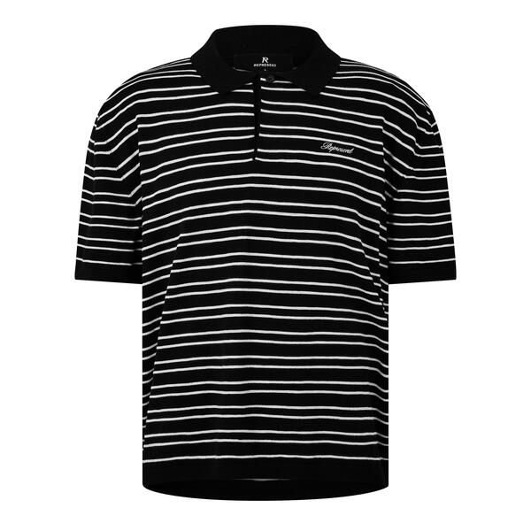 リプレゼント メンズ トップス ポロシャツ Represent Mens Cali Polo Short Sleeve Shirt Jet Black ブラック