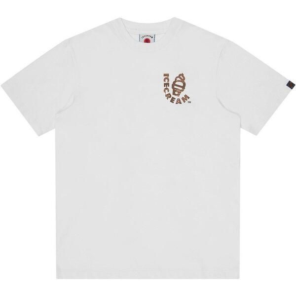 アイスクリーム メンズ トップス Tシャツ ICECREAMens Waffle Cone TShirt White ホワイト