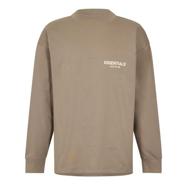 フィアオブゴッド メンズ トップス Tシャツ Fear Of God Essentials Unisex Adults Long Sleeve Oversized TShirt Desertaupe