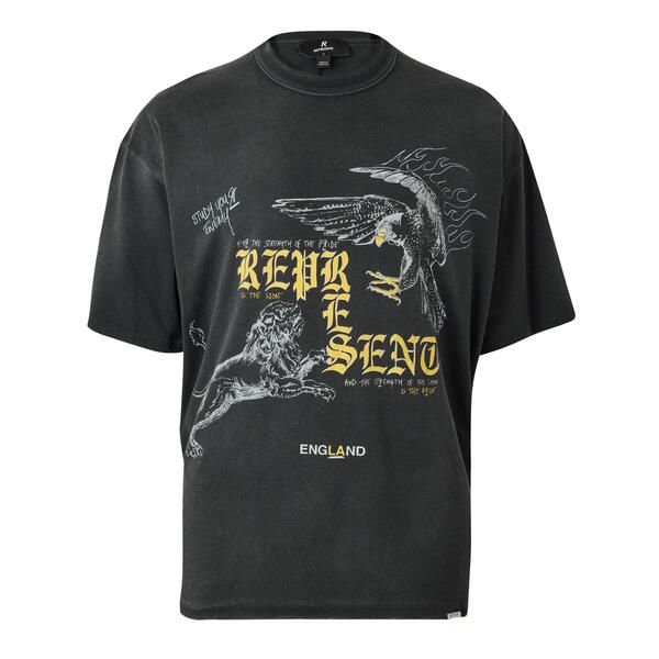リプレゼント メンズ トップス Tシャツ Represent Rep Enemy Tee Sn63 Washed Black ブラック