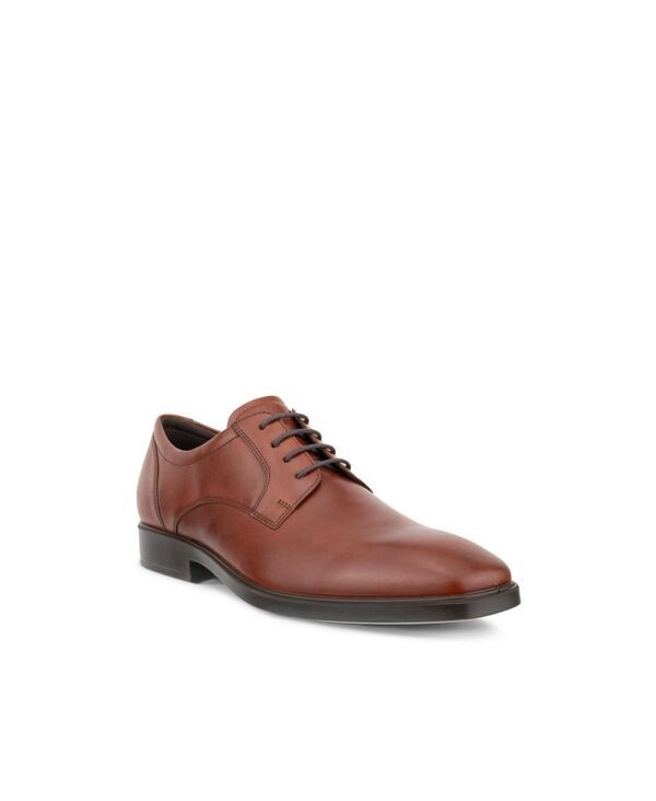 エコー メンズ アクセサリー ネクタイ ダービー Ecco Mens Metropole Milan Tie Derby Shoe Cognac
