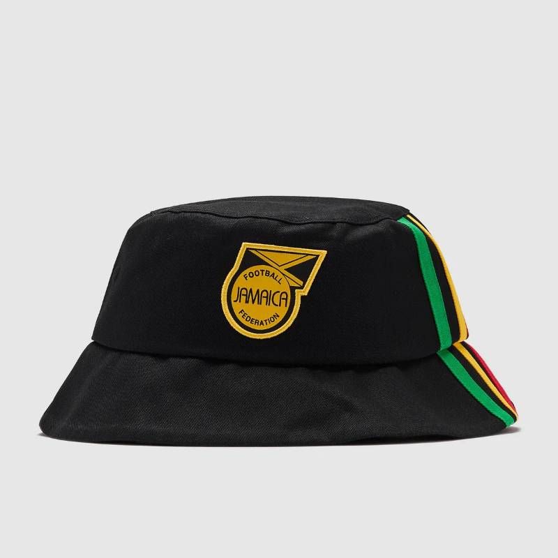 【送料無料・匿名配送】adidas originals アディダスオリジナルス ジャマイカ代表 2026 公式 バケットハット 黒 ボブ・マーリー トレフォイル 帽子 新品 正規品