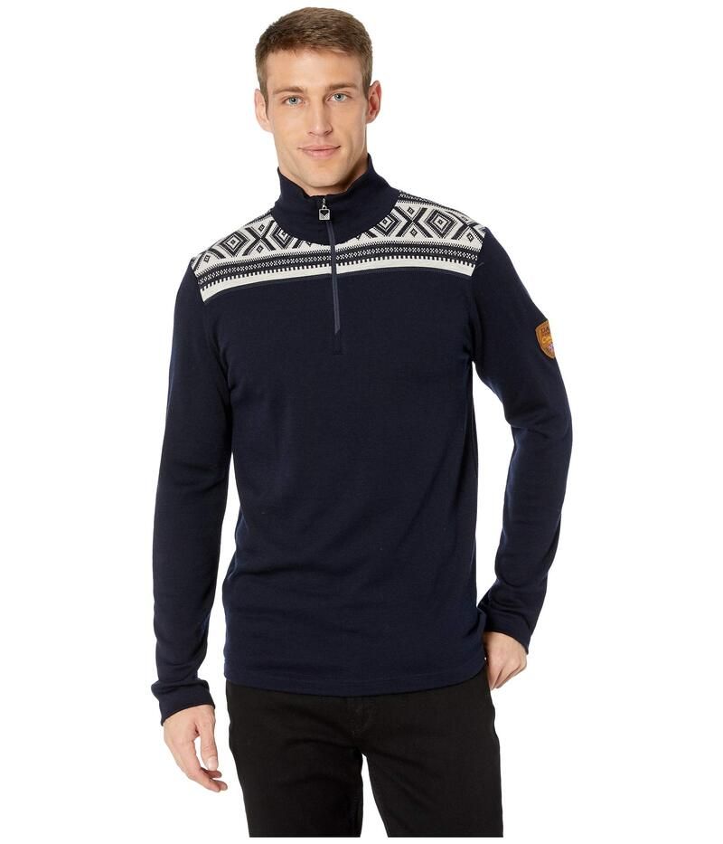ダールオブノルウェイ メンズ アウター ニット・セーター Dale of Norway Cortina Merino Masculine Sweater CNavyOffWhit ネイビー