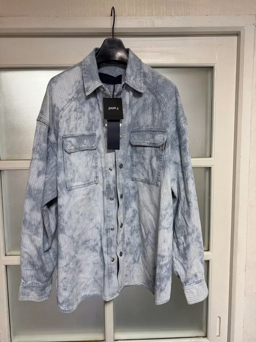 Juun.J ジュンジェイ 26ss 꼼비네종 鬼龍 紅郎 ストライプ シャツ 46サイズ