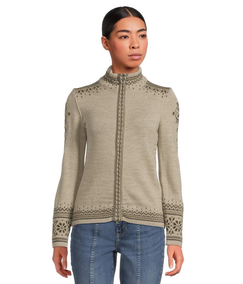 ダールオブノルウェイ レディース アウター ニット・セーター ミニ ジャケット Dale of Norway 140th Anniversary Feminine Jacket SandCoffeeM