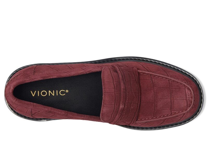 バイオニック レディース シューズ スリッポン・ローファー VIONICaitlin Cherry Jubilee