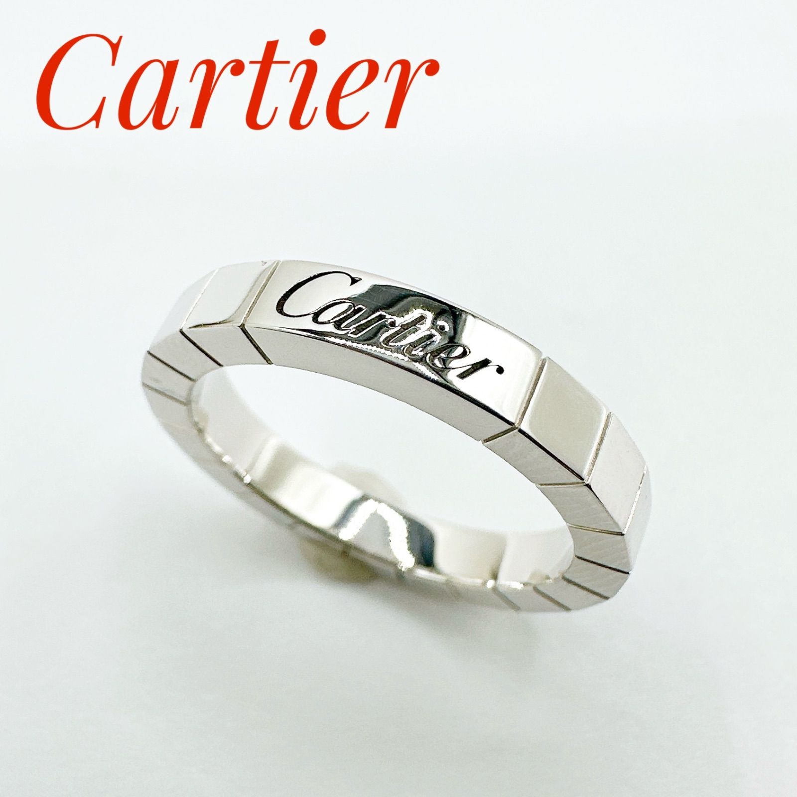 美品?Cartier ラニエール ホワイトゴールド リング 51 約11号 Y