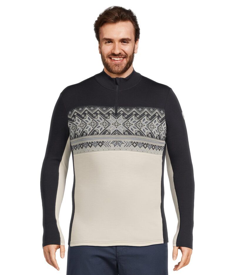 ダールオブノルウェイ メンズ トップス シャツ Dale of Norway Vail Baselayer 12 Zip OffWhite Navy オフホワイト