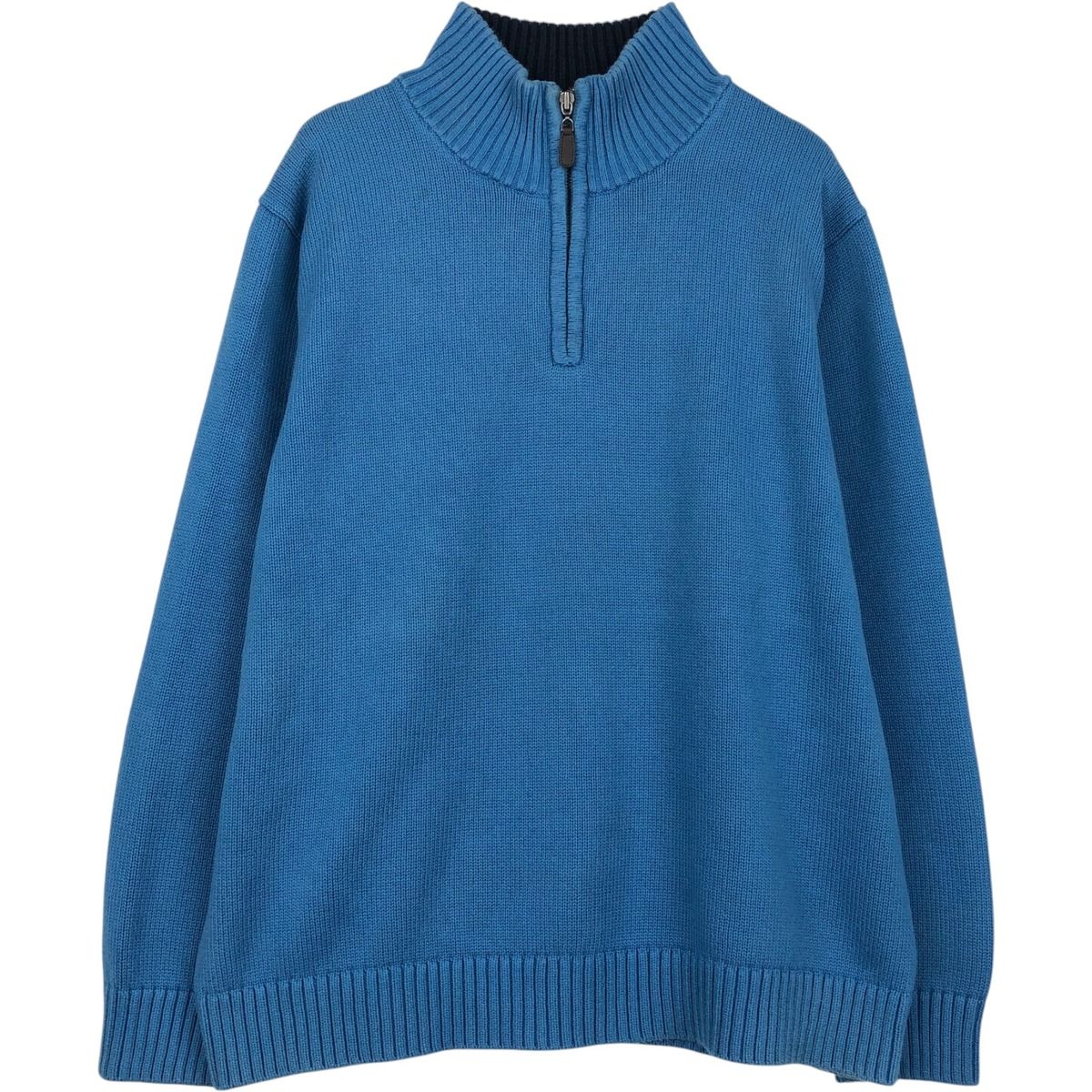 古着 90~00年代 エルエルビーン L.L.Bean コットンニットハーフジップセーター メンズXL相当 ヴィンテージ/eaa660023