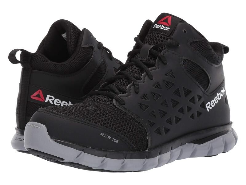 リーボック レディース シューズ スニーカー Reebok Work Sublite Cushion Work Alloy Toe SD Mid Black ブラック