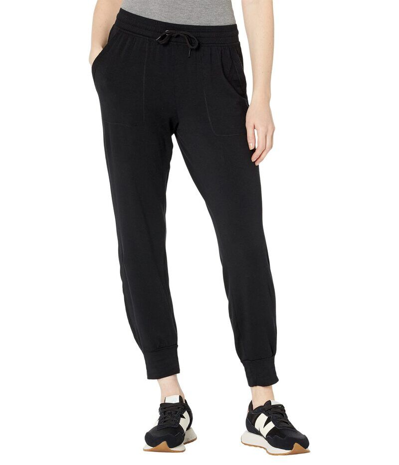スプレンディット レディース ボトムス カジュアルパンツ パイル Splendid Super Soft French Terry Jogger Black ブラック