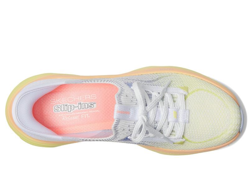 スケッチャーズ レディース シューズ スニーカー SKECHERS DLux Vapor Hands Free SlipINS White ホワイト