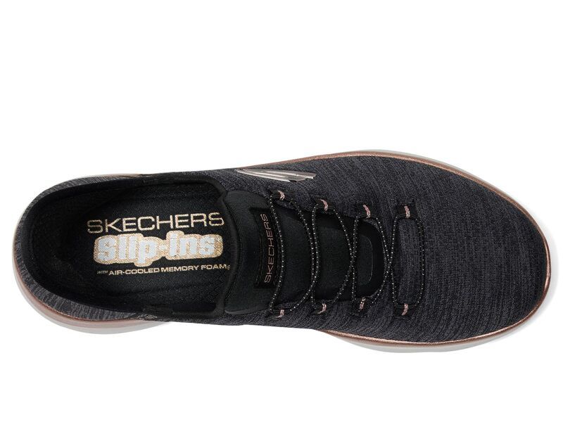 スケッチャーズ レディース シューズ スニーカー SKECHERSummits Hands Free SlipINS Black Rose Gold ブラック スケッチャーズ レディース シューズ スニーカー SKECHERSummits Hands Free SlipINS Black Rose Gold ブラック