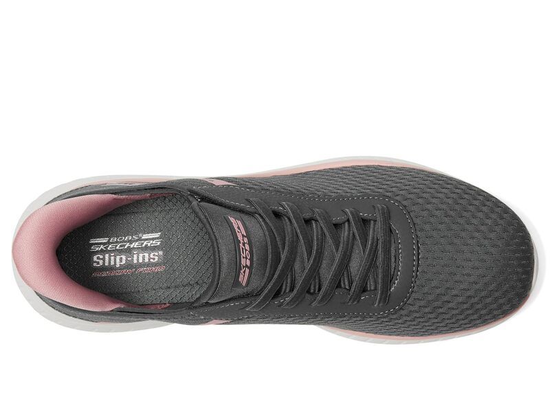 スケッチャーズ レディース シューズ スニーカー BOBS from SKECHERS Hands Free SlipIns Bobs Squad Chaos Stroke of Luck Grey