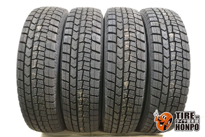 【中古 冬用】 155/70R13 75Q 4本セット ダンロップ ウィンターマックス WM02 スタッドレスタイヤ 中古タイヤ
