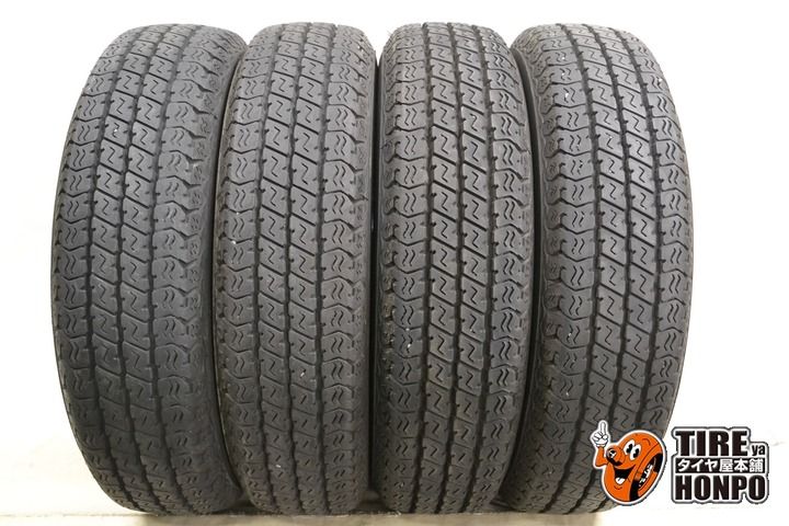 【中古 夏用】 145/80R12 80/78N 4本セット ヨコハマ スーパーバン356 サマータイヤ 中古タイヤ