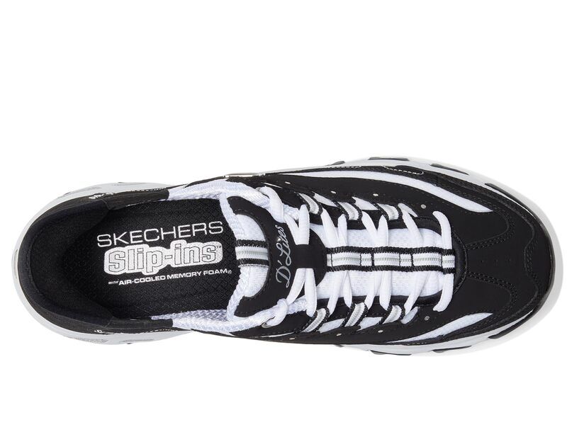スケッチャーズ レディース シューズ スニーカー SKECHERS Hands Free SlipIns DLites New Classic BlackWhite ホワイト