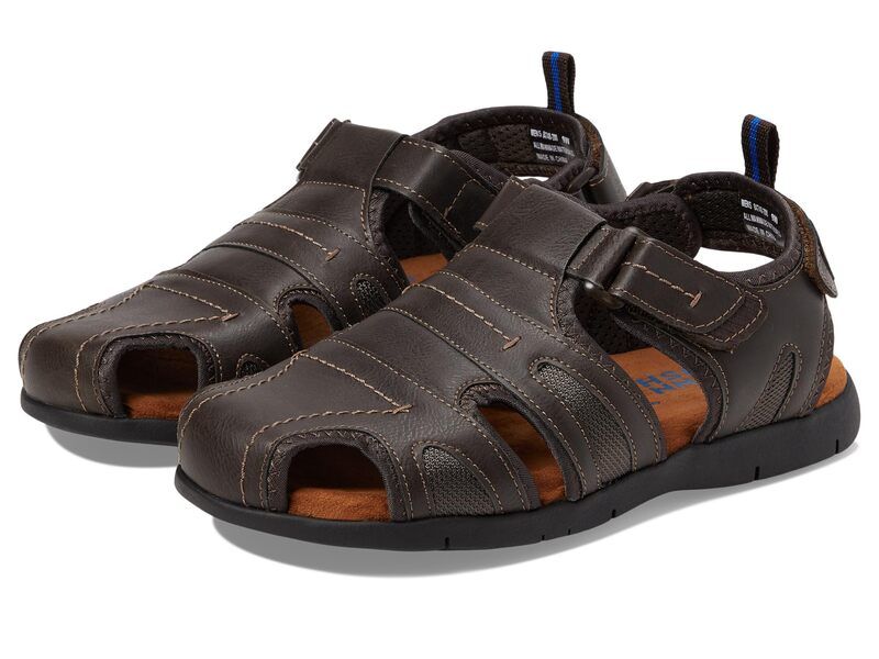 ノンブッシュ メンズ シューズ サンダル Nunn Bush Rio Grande Fisherman Closed Toe Sandal Brown ブラウン