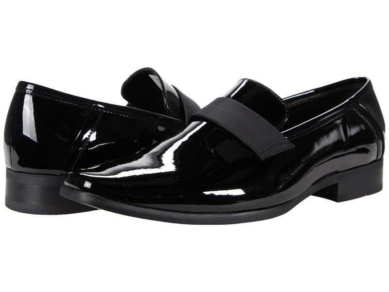 カルバンクライン メンズ シューズ スリッポン・ローファー Calvin Klein Bernard BlackBlackPat ブラック