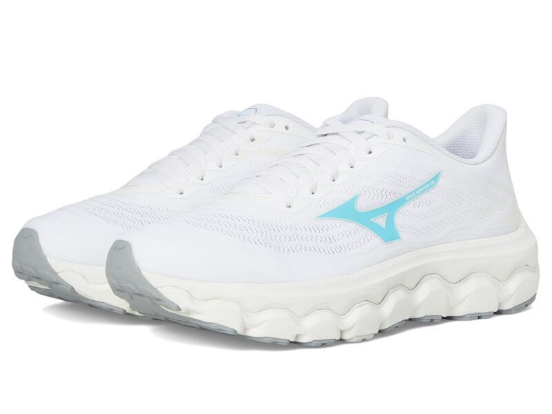 ミズノ レディース シューズ スニーカー Mizuno Wave Horizon 8 WhiteTangr Tur ホワイト