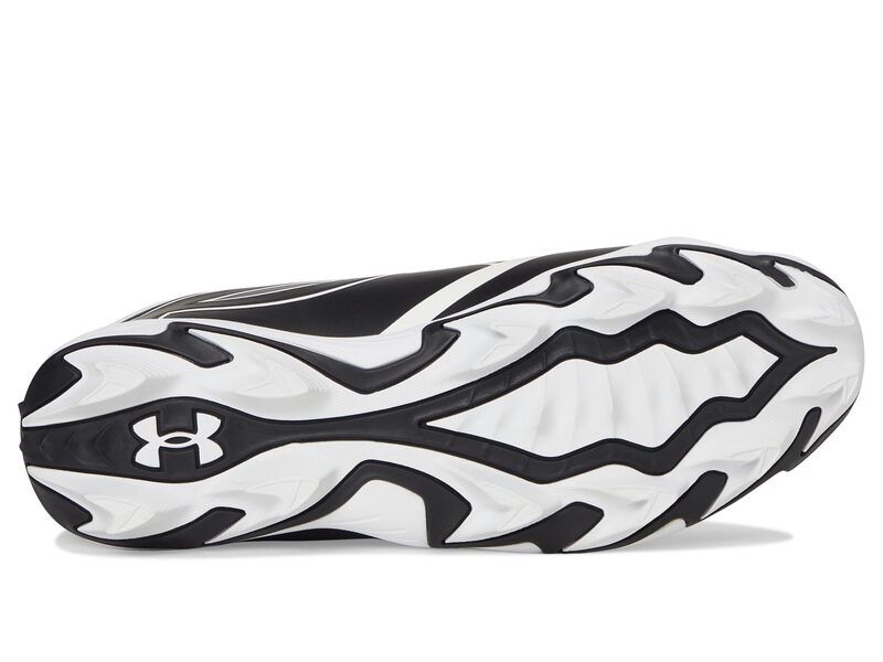 アンダーアーマー メンズ シューズ スニーカー Under Armour Leadoff Icon Low RM Baseball Cleats BlackWhiteBla ホワイト